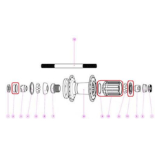 Cannondale Freehub Body for M6021-R, M6051-R, 1529-165...